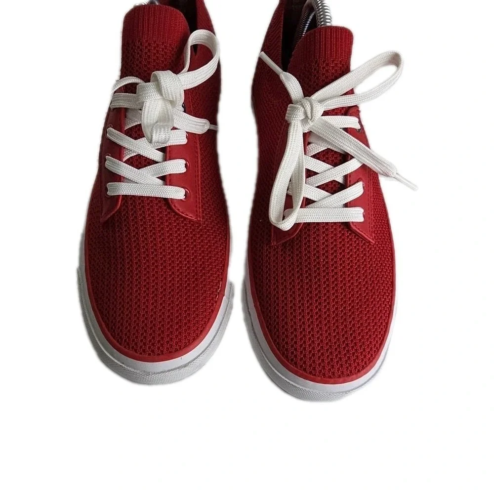 Tommy‎ Hilfiger twGESSIE Red Mesh Sneakers Logo Lace Up Size 9.5 Men